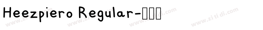 Heezpiero Regular字体转换
